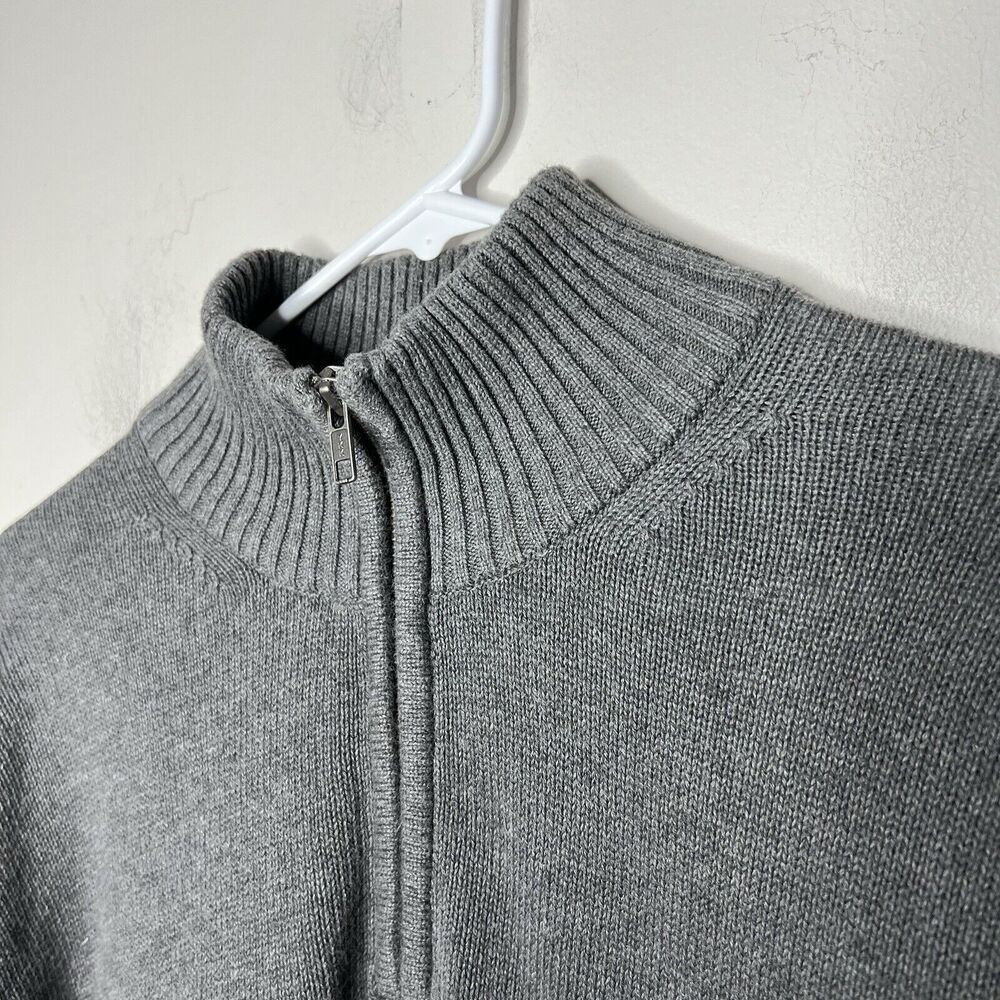 Rodd &‎ Gunn Sweater Mens Small Gray Cotton Knit Quarter Zip Pullover Casual - Picture 9 of 15
